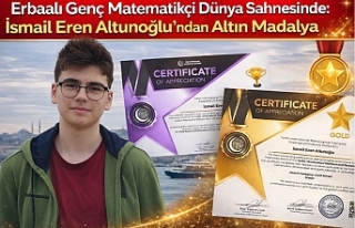Erbaalı Genç Matematikçi Dünya Sahnesinde: İsmail...