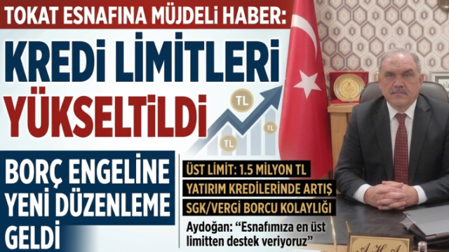 Tokat Esnafı İçin Kredi Limitleri Yükseltildi: Borç Engeline Yeni Düzenleme